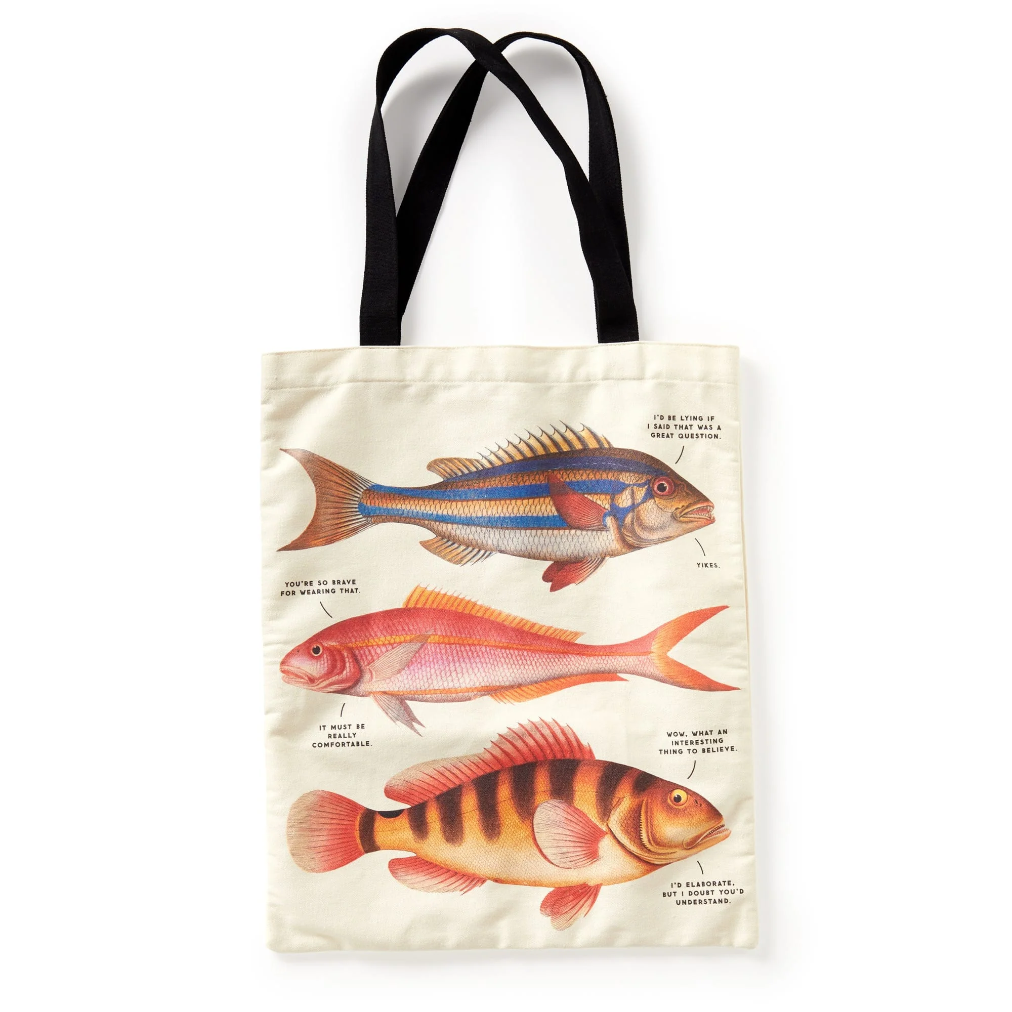 Judgy Fish Canvas Tote - Image 3