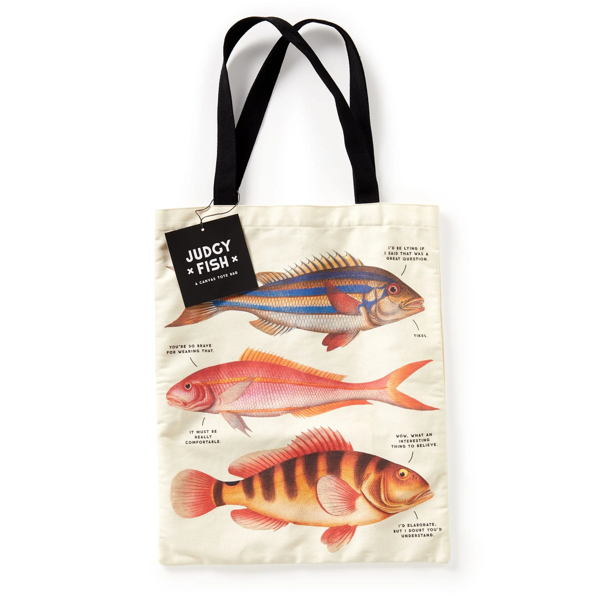 Judgy Fish Canvas Tote - Image 5