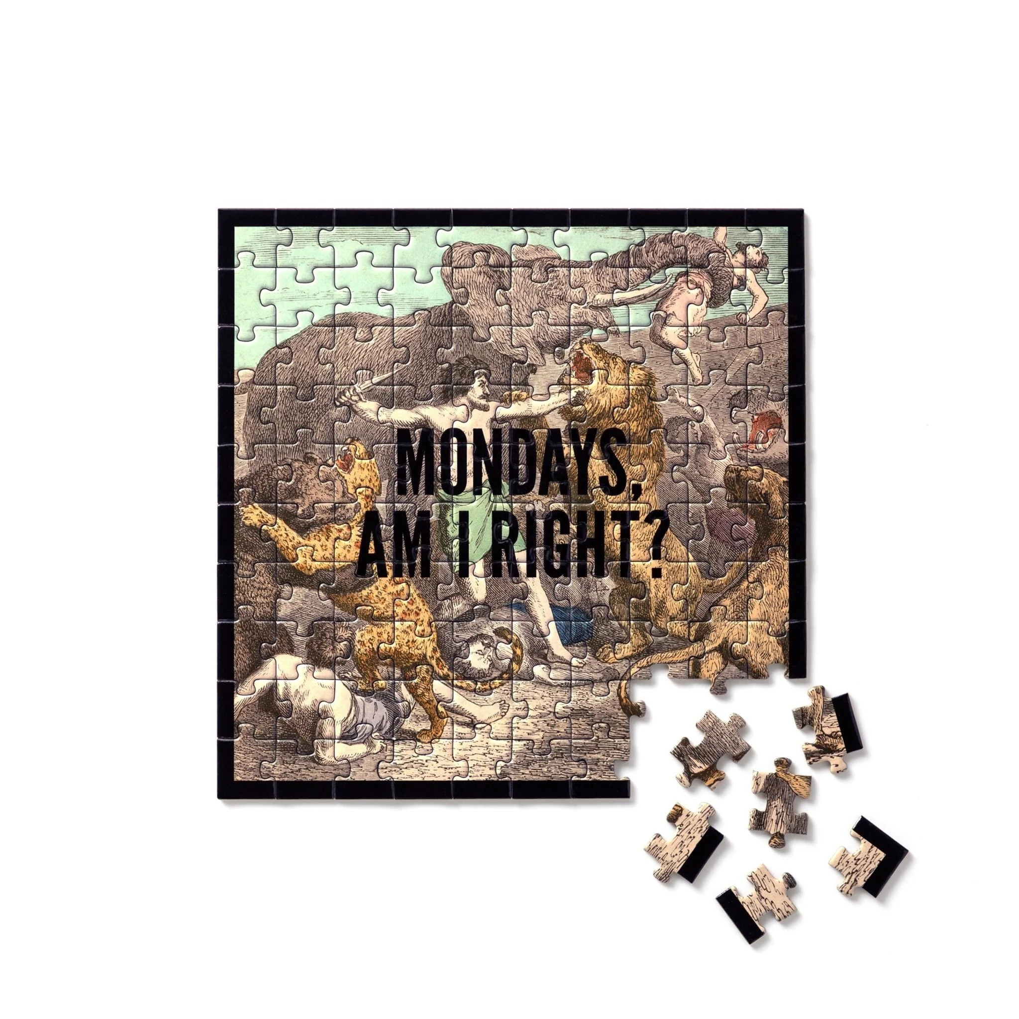 Mondays, Am I Right? 100 Piece Mini Shaped Puzzle - Image 5