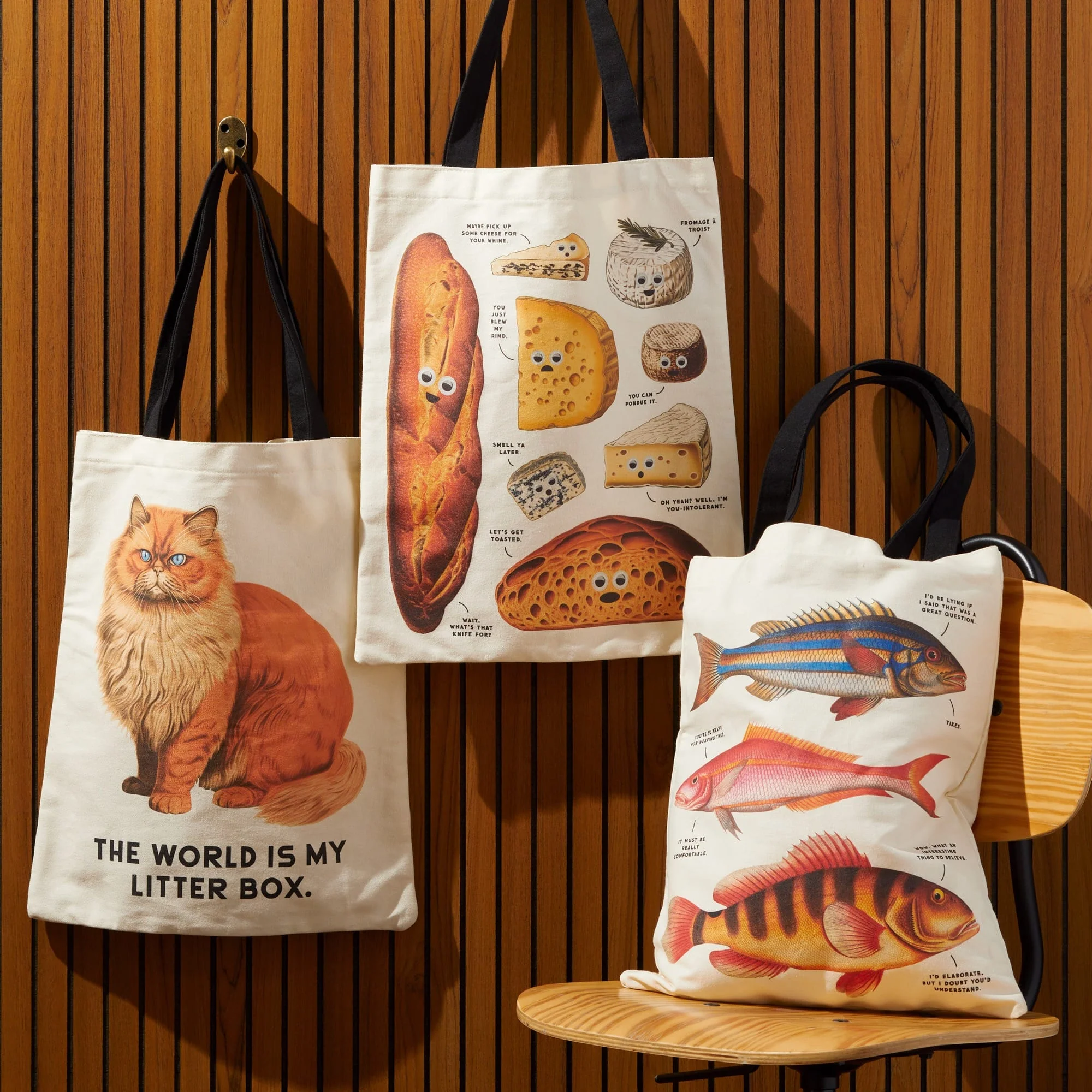 Moody Cats Canvas Tote - Image 6