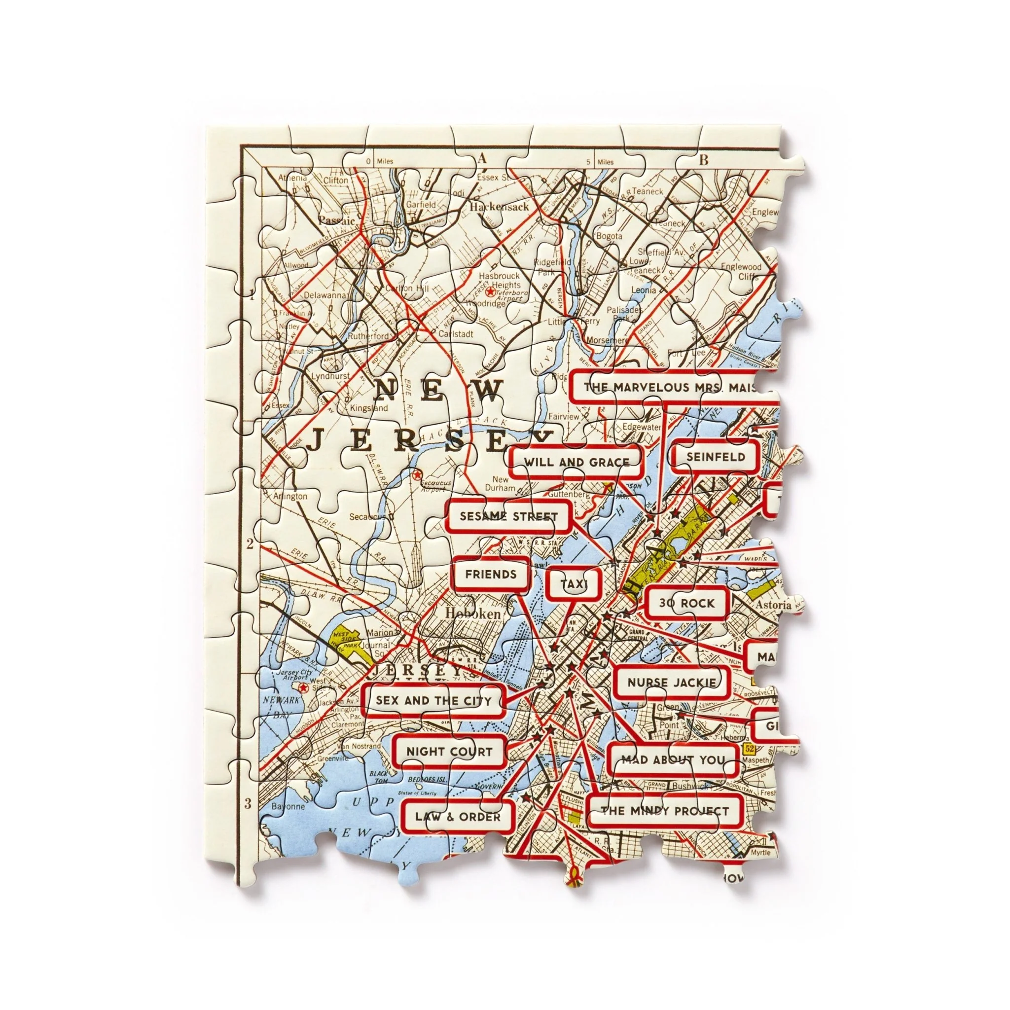 NYC Map 1,000 Piece Panoramic Puzzle - Image 7