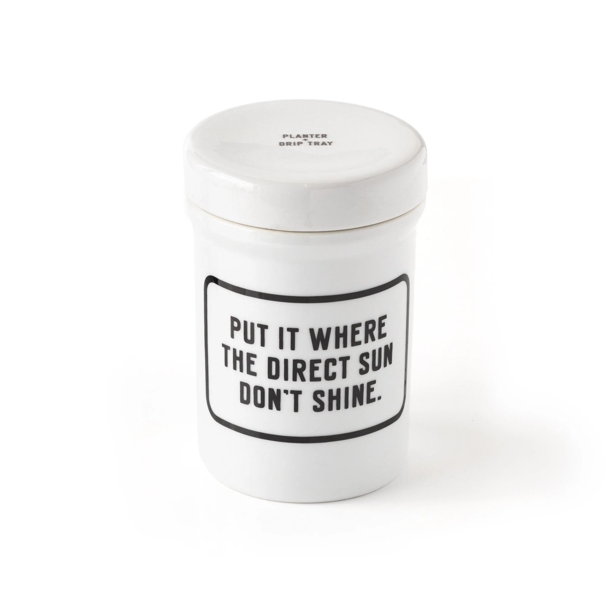 Put It Where The Direct Sun Don't Shine Planter w/ Drip Tray - Image 4